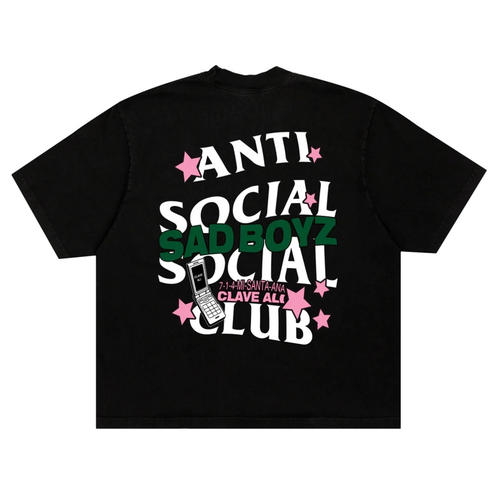 Anti Social Social Club x SAD BOYZ, Clave Ali Tee, XXL, NWT!